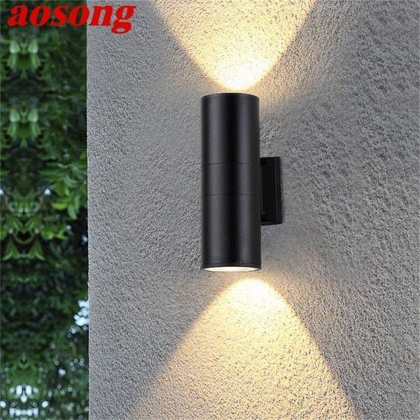 

outdoor led wall lamp round super bright waterproof patio sconces creative decorative for porch garden villa lamps
