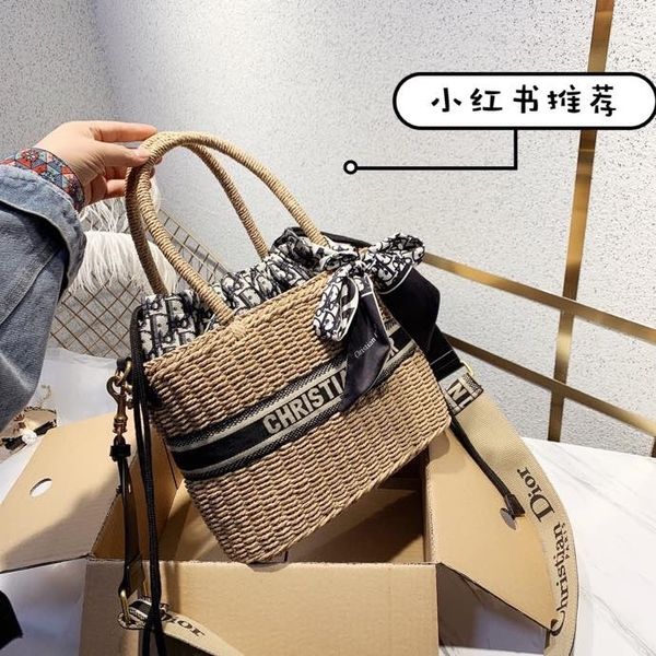 

bags women luxurys hand new woven letter embroidery handmade straw special basket bohemia designers outlet zmm