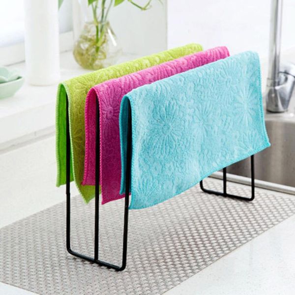 

towel racks 28.5*10*23cm triangular fixed holder drying rack balcony hanger hook kitchen rag drain rust-proof durable