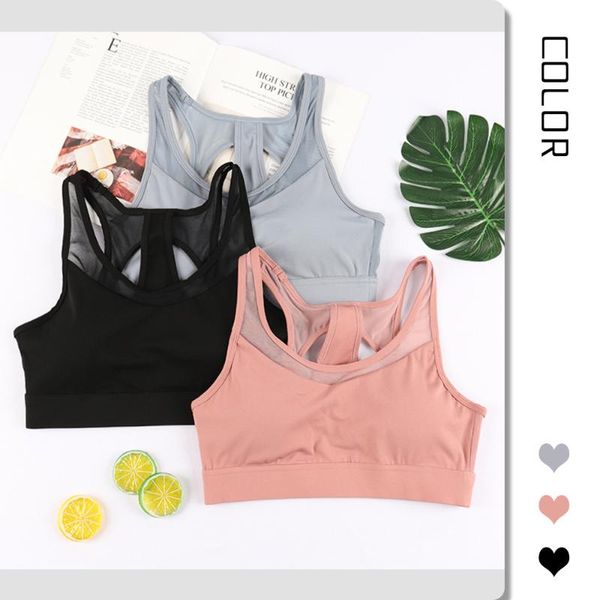 

beautiful back breathable sports underwear women shockproof gathering running fitness plus size yoga bra gym clothing, White;black