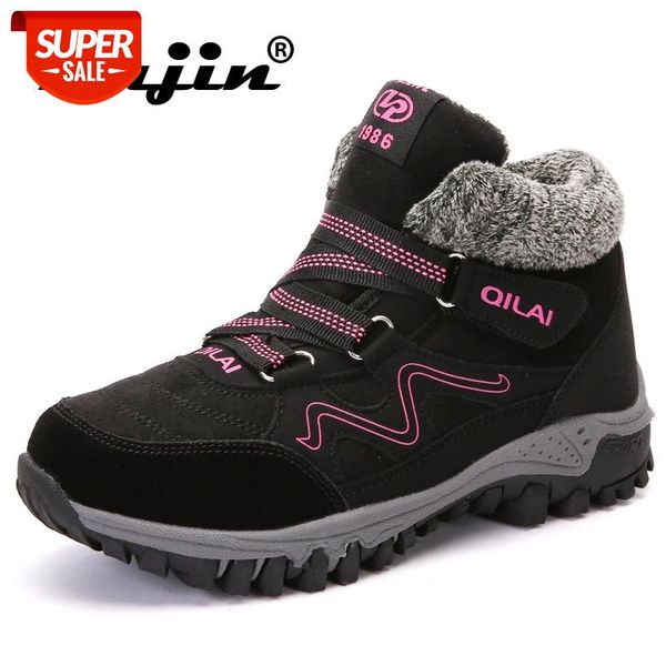 

fujin women ankle boots winter plush fur keep warm shoes lace up height increasing boots 2021 fashion for women shoes sneakers #qr9s