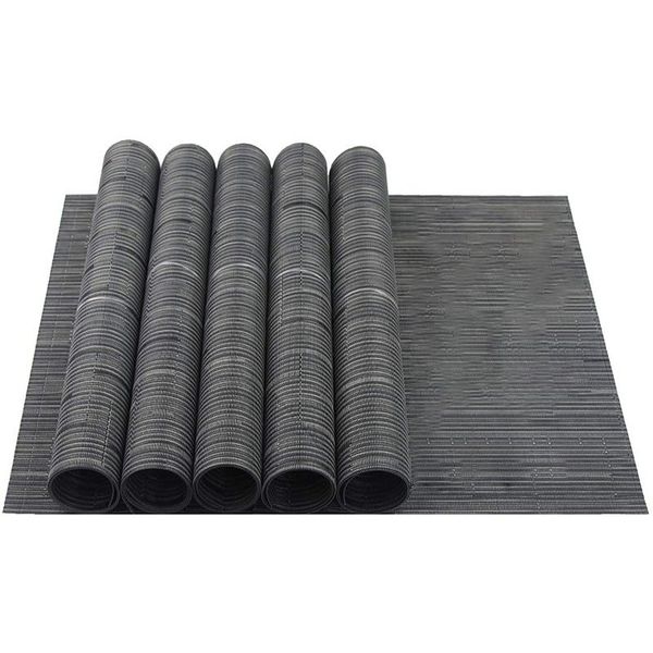 

mats & pads washable woven kitchen elegant placemats for dining table,set of 6