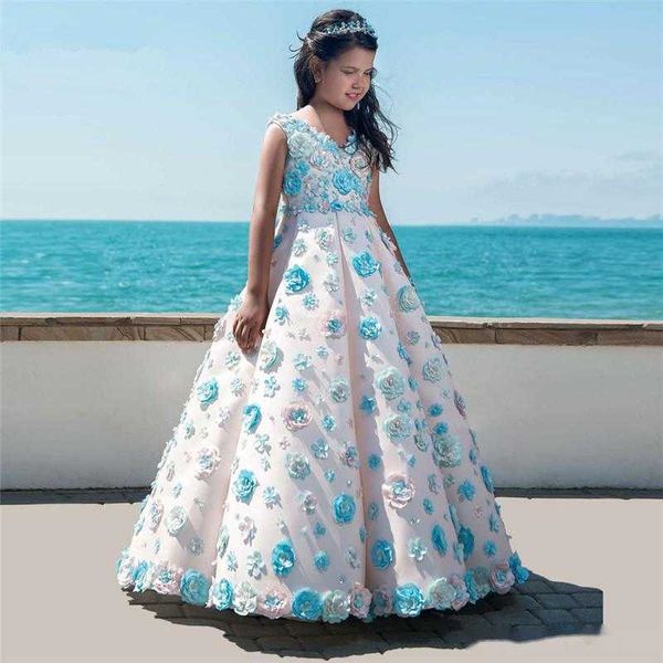 

girl's dresses flower girl for weddings vestidos daminha kids pageant gowns 2021 ball gown pink first communion girls, Red;yellow