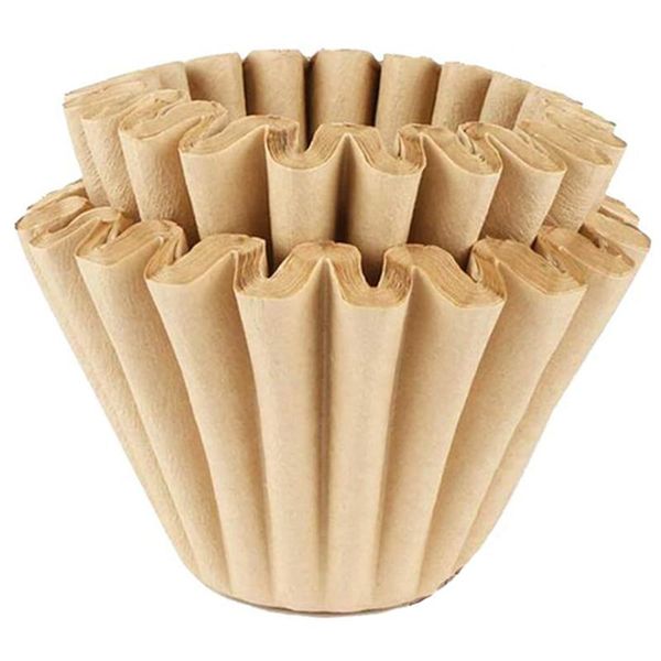 

coffee filters 100 packs filter paper basket paper, unbleached flower 1-2 cups