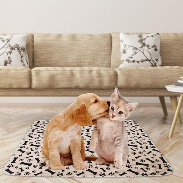 

kennels & pens dog pee pad reusable absorbent waterproof puppy cat bed carpet urine pet training mat washable mattress cushion