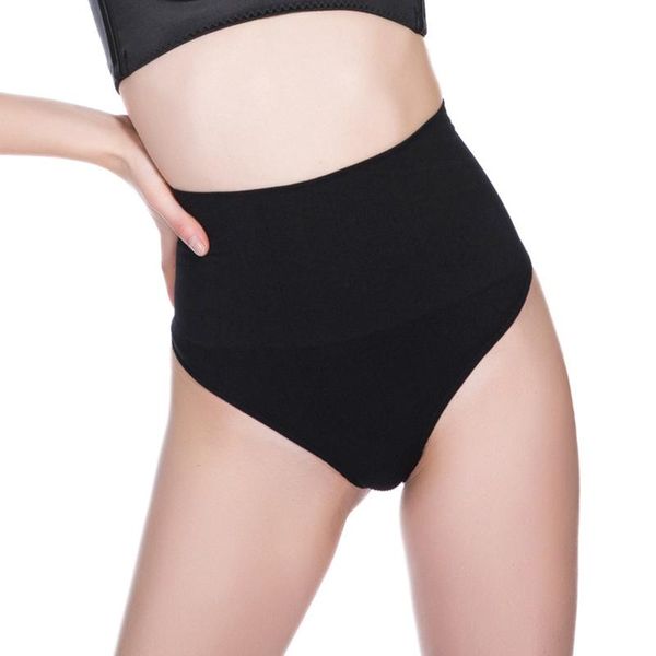 

women's shapers high waist thong trainer tummy control seamless shapewear panties underwear for women slimming body, Black;white