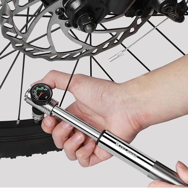 

bike pumps bicycle pump with pressure gauge mini high for hand portable air bycicle bombin mtb