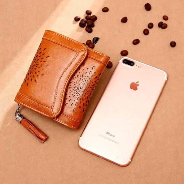 

wallet women fashion coin purse ladies short leather bag wallets, Red;black