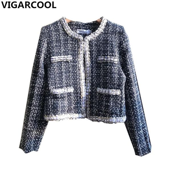 

women's jackets 2021 autumn french elegant ladies style bright silk tweed suit jacket high-quality short fragrant wind women, Black;brown