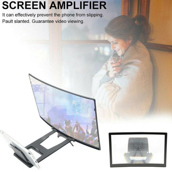

cell phone mounts & holders 3d magnifier retractable mobile screen hd universal 12 inch dq-drop