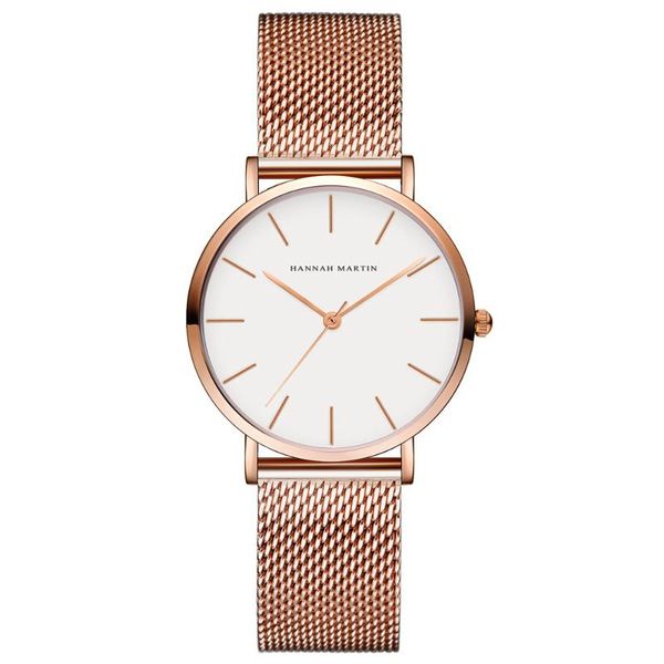 

wristwatches japan miyota movement fashion causal stainless steel mesh ladies clock waterproof relogio feminino, Slivery;brown