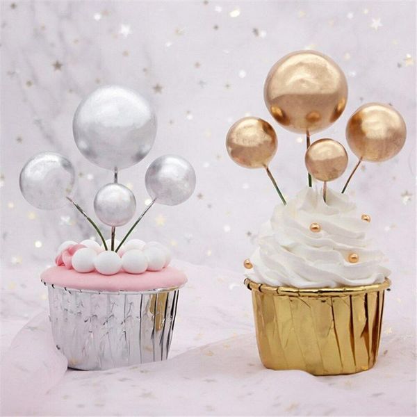 

other event & party supplies 20pcs/pack 2-4cm ball cake er creative cupcake insert card flags for baby shower birthday decoration