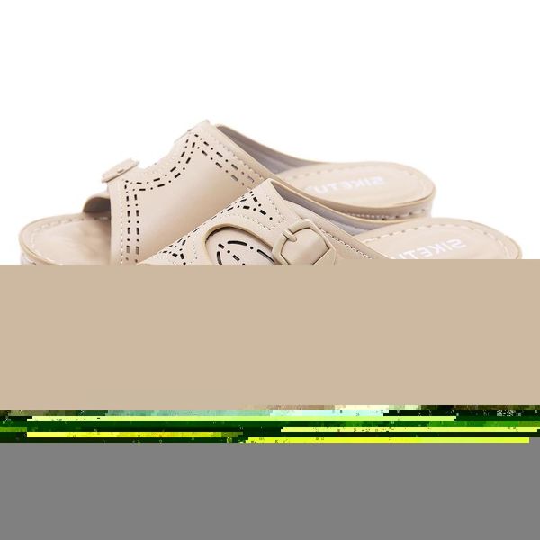 

women shoes comfy platform sole ladies casual soft woman slippers wedge comfortable sandal outdoor summer beach flip flops sandals, Black