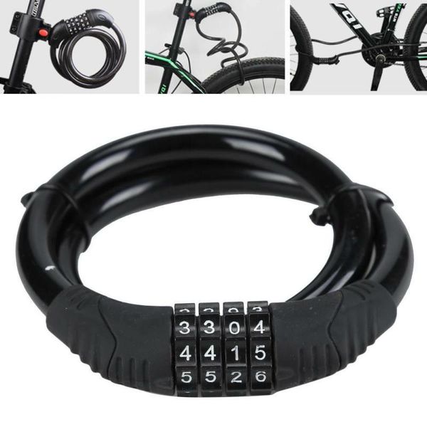 

bike locks lock 4 digit code combination bicycle security equipment mtb anti-theft ring txtb1
