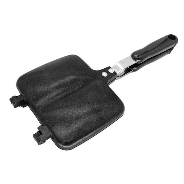 

pans sandwich maker frying pan baking mold double sided non stick bread toast home kitchen breakfast barbecue oven waffle grill