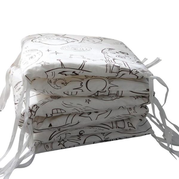 

bedding sets baby crib bumper for borns soft cotton bed removable washable toddler accessory room decoration