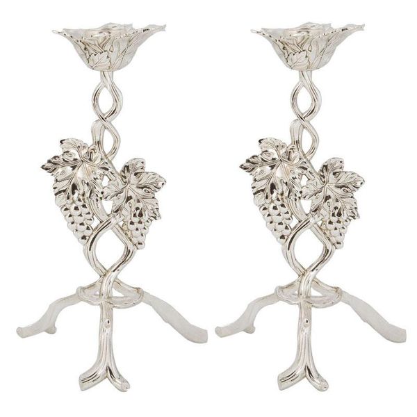 

candle holders 2pcs vintage creative grape branch single head metal candlestick for wedding dinner party holiday festival