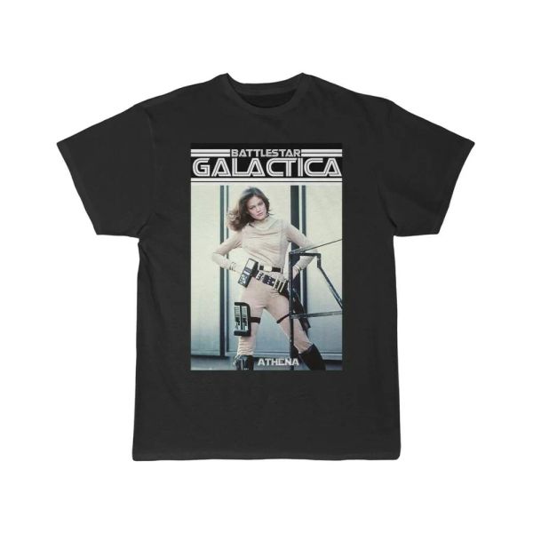 

battlestar galactica athena short sleeve tee, White;black
