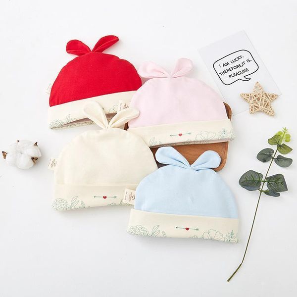 

caps & hats baby 0-3 months pure cotton spring and summer born hat1, Yellow