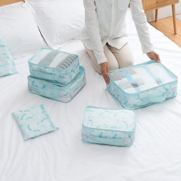 

storage bags travel bag printed pattern compartment kit suitable for clothes shoes toiletries stock home & garden