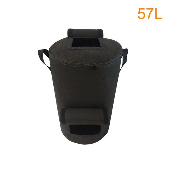 

planters & pots with handles disposal garbage lawn leaf garden waste tearproof non woven fabric compost bag yard organic ferment large capac