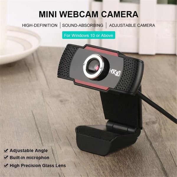 

car rear view cameras& parking sensors mini camera hd driverless adjustable angle computer webcam built-in sound-absorbing microphone for vi