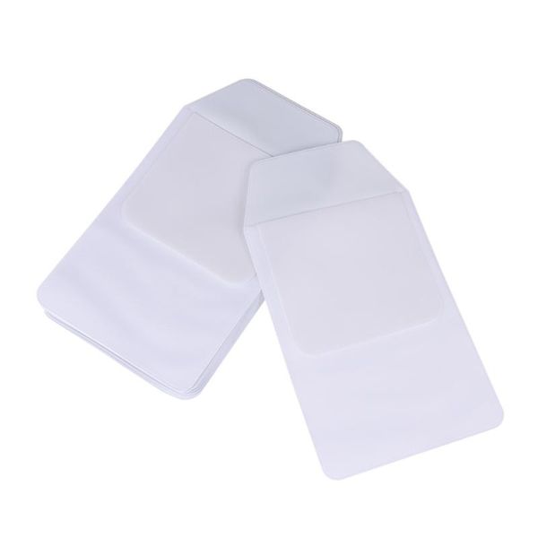 

pencil bags 10pcs pvc transparent leak-proof pen pouch inserted bag pocket for (white)