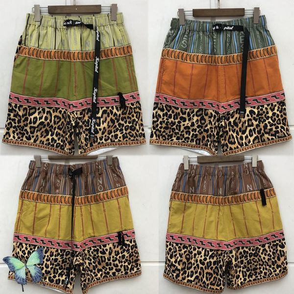 

men's shorts kapital men women short pants traveling ribbon oversize beach breeches, White;black