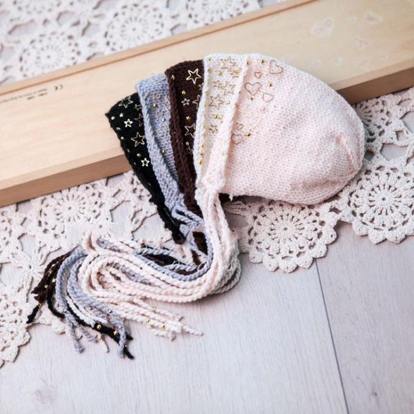 

caps & hats born pography props hat star knitted cap baby accessories, Yellow