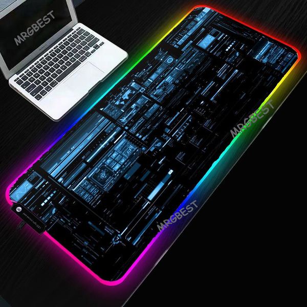 

mouse pads & wrist rests mrg rgb for gamer gaming accessories 7 colors 3 model 1.8m usb cable luminous cool game equipment table mat