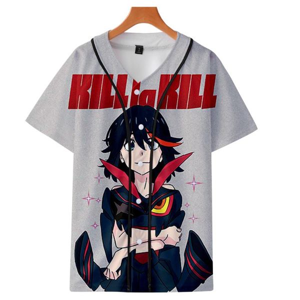 

men's t-shirts kawaii kill la anime 3d baseball t-shirt women/men fashion summer short sleeve tshirt streetwear clothes, White;black