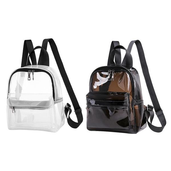 

backpack fashion clear transparent pvc see through mini cute school book bag