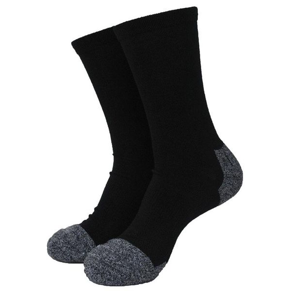 

sports socks 2 pairs outdoor coolmax terry thick trekking men's crew colors, Black