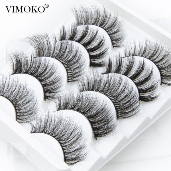 

5 pairs 3d mink full strip eyelashes false eyelash natural wispy fluffy dramatic volume cruelty lashes beauty makeup1