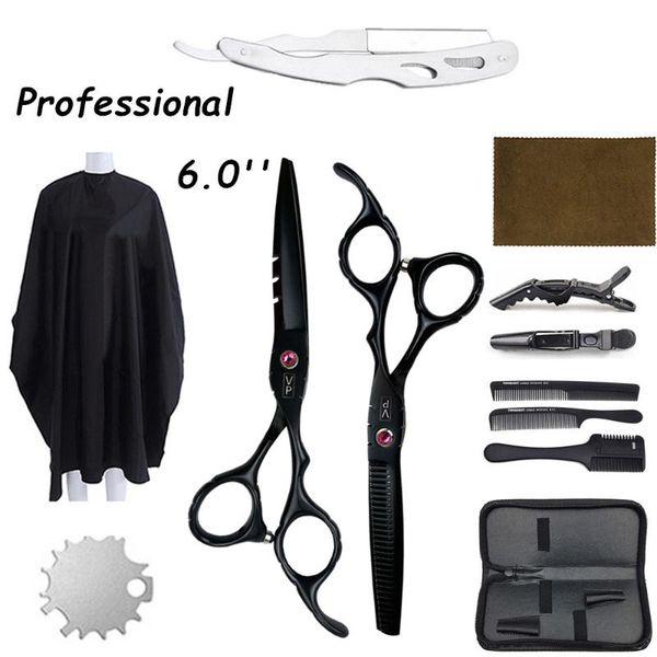 

hair scissors professional hairdressing haircut tail comb cape cutter set salon barber shop tool accessories