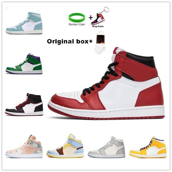 

[with box]jumpman 1 mens basketball shoes shattered backboard unc 1s gold 3 cactus jack obsidian banned bred toe men women sneakerszyy85zj5