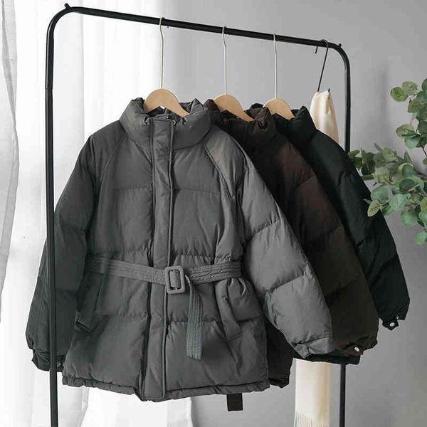 

women's winter jacket sport coat longer cotton-quilted waistband warmer, Black;red