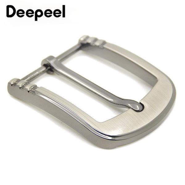 

bag parts & accessories 2pcs 40mm men solid metal buckles for belts 37-38mm rectangle pin buckle waistband belt head diy leather craft yk194, Black