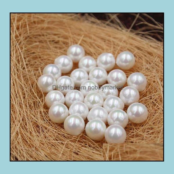 Pérola frouxa miçangas jóias 10-16mm Único Half Buraco Shell Natural Womens Presente Gota entrega 2021 KZ7KC