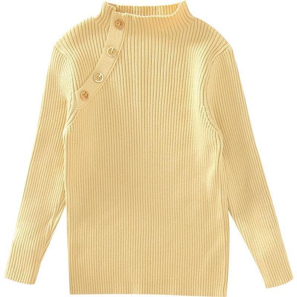 

fashions t-shirts little kids girls tees front oblique buttons princelss cotton tshirts spring full sleeve fashion girl 573 k2, Blue
