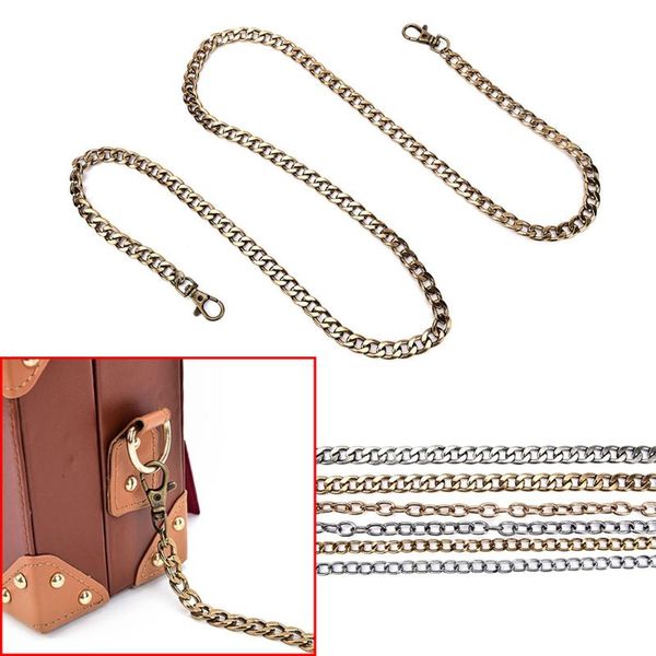 

bag parts & accessories metal purse chain women's handbag hanles and shoulder straps diy strap 6 styles, Black