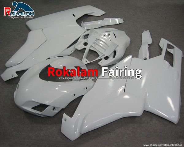 Feedings de motocicleta branca personalizada para Ducati 999 749 05 06 Kit de Cowling 999s 749s 2005 2006 Capa do corpo (moldagem por injeção)