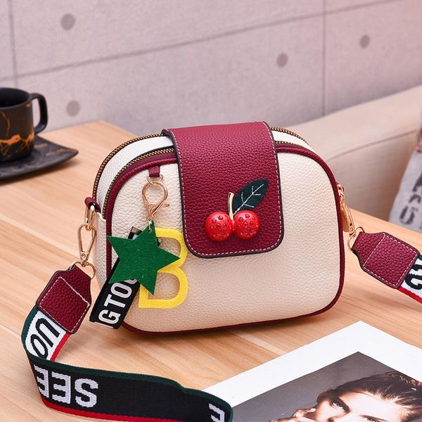 

evening bags 2021 handbags for women fashion ins ornament wide shoulder strap female messenger contrast color ladies crossbody