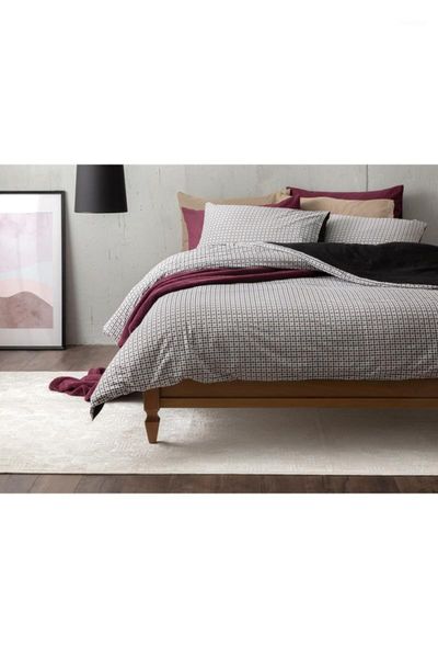 

bedding sets black beige cotton double duvet cover set 100303841