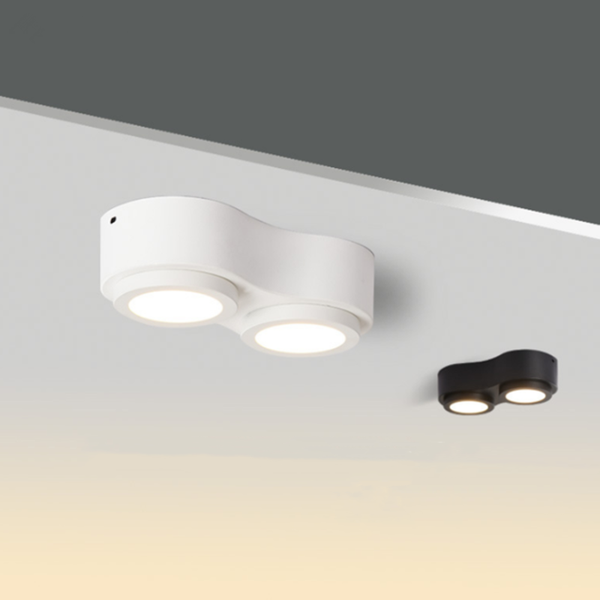 

downlights modern creative figure 8 led surface mounted ceiling double head grille lamp household shop cob personality downlight