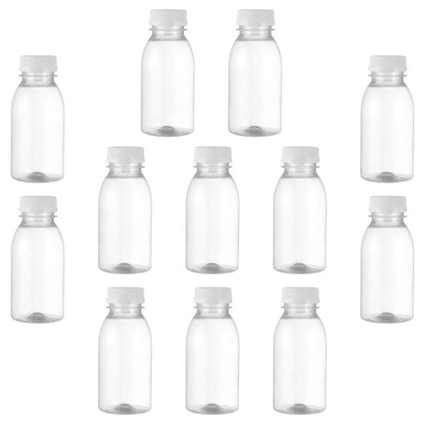 

storage bottles & jars 12pcs 250ml water transparent yogurt beverage