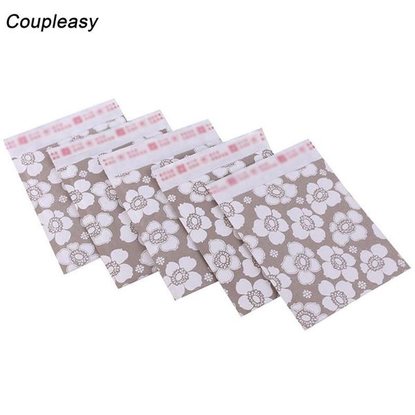 

10pcs flower printed kraft bubble mailer poly envelopes with self seal mailing bags 11x13cm/14x16cm packing