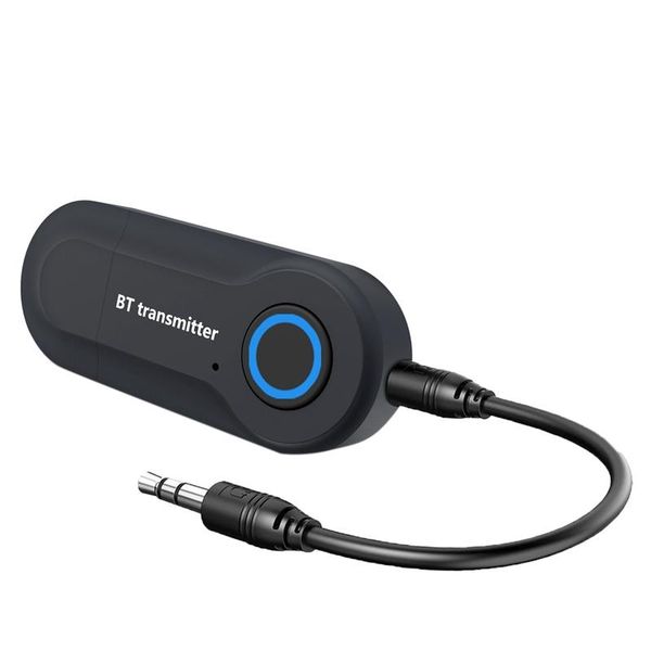 

bluetooth transmitter 3.5mm jack audio adapter wireless stereo for tv headphones speakers tripods