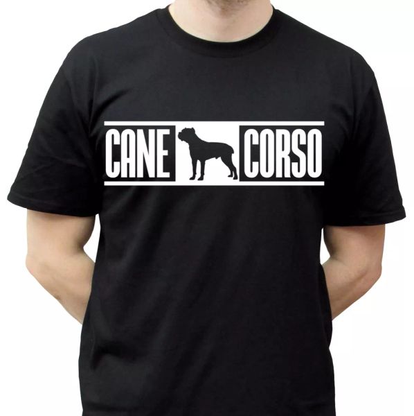 

Cane Corso black t shirt dog top tee design - mens womens kids sizes, White;black