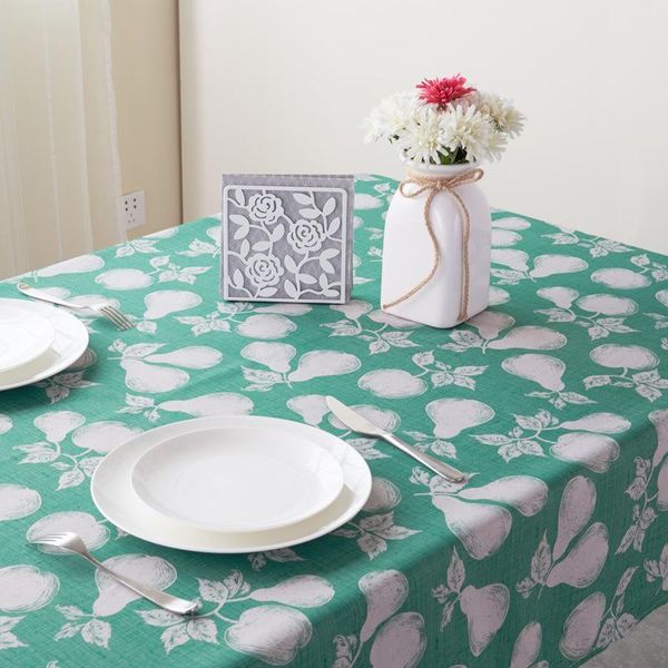 

table cloth tablecloth waterproof, oil-proof and stain-proof polyester printed square can be customized
